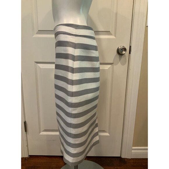 Kate Spade Gray & White Striped Pencil Skirt, Size 8 (US) - Picture 3 of 6